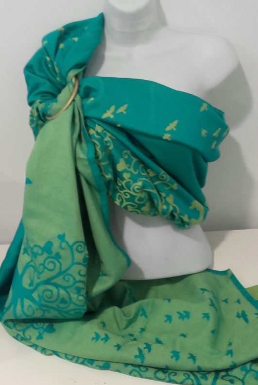 Kangura portabebés Bandoleras artesanales de fular Kokadi Leon im Wunderland Bambú