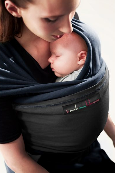 Kangura portabebés Fular portabebé Love Radius MIDNIGHTBLUE, Black