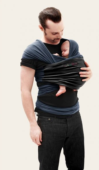 Kangura portabebés Fular portabebé Love Radius MIDNIGHTBLUE, Black