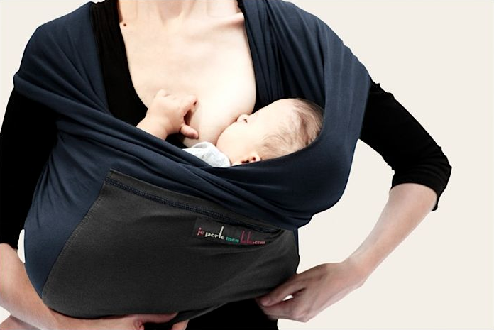 Kangura portabebés Fular portabebé Love Radius MIDNIGHTBLUE, Black