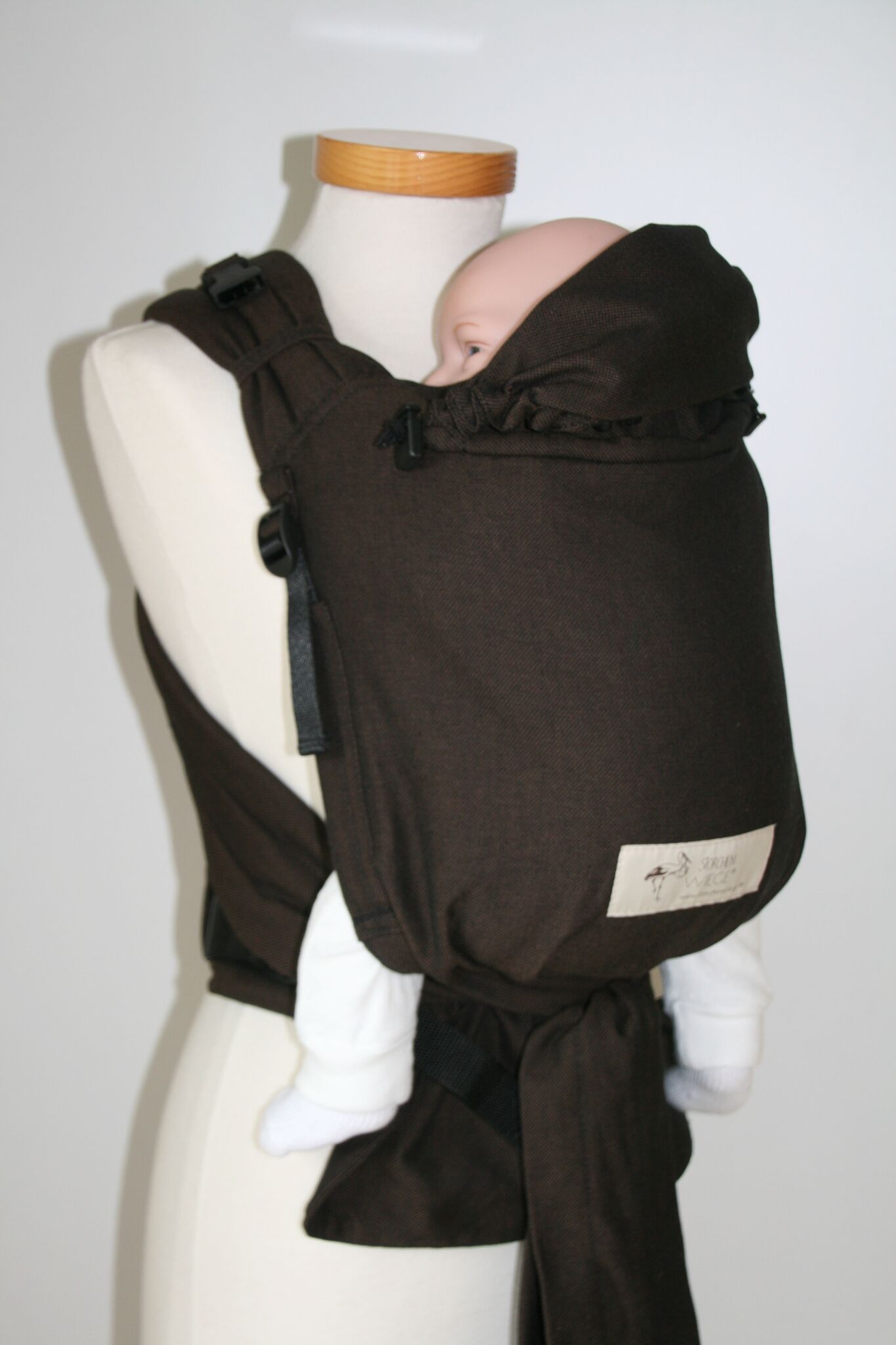 Kangura portabebés Portabebé mei-chila Storchenwiege Chocolate