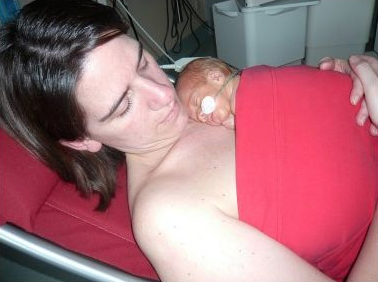 Kangura portabebés Bonding Top método canguro Rojo