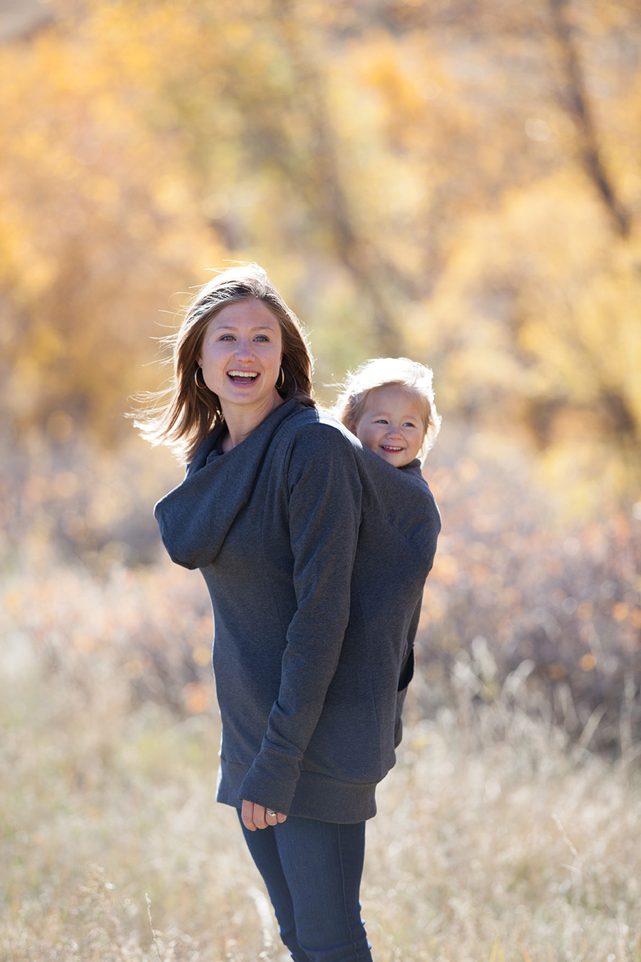 Kangura portabebés Abrigo de porteo Boba Hoodie Gray