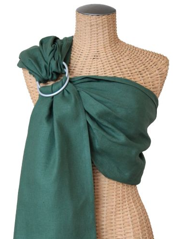 Kangura portabebés Bandolera portabebés Sakura Bloom Linen Classic Cedar