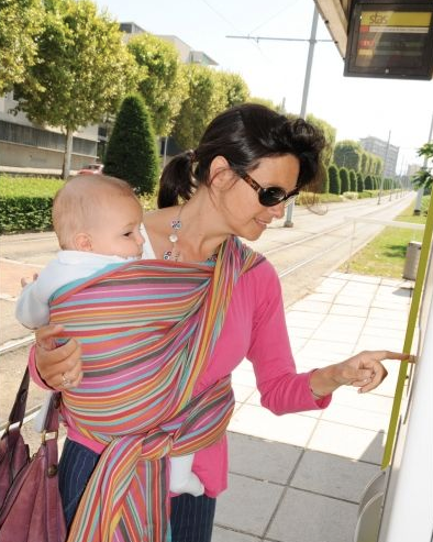 Kangura portabebés Fular portabebé Néobulle Manon Grise