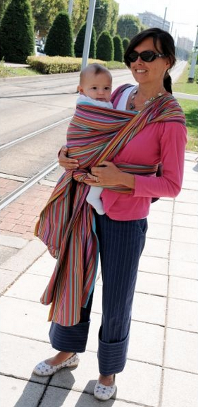 Kangura portabebés Fular portabebé Néobulle Manon Grise