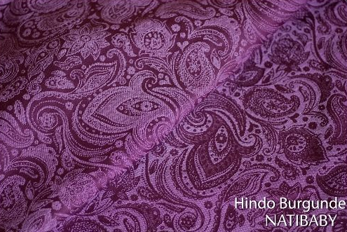 Kangura portabebés Fular Natibaby Hindo Burgunde T6 (Ed. Limitada)