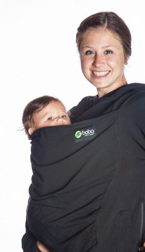 Kangura portabebés Abrigo de porteo Boba Hoodie Black