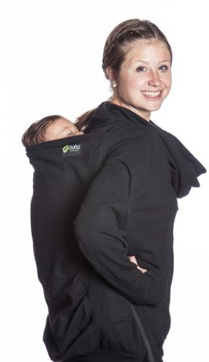 Kangura portabebés Abrigo de porteo Boba Hoodie Black