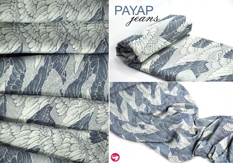 Kangura portabebés Fular Pellicano Payap Jeans 5,20m (Ed. Limitada)