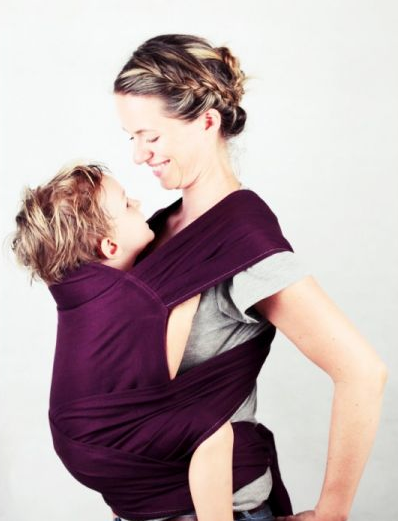 Kangura portanadons Maxi-tai Ling Ling d'amour Prune