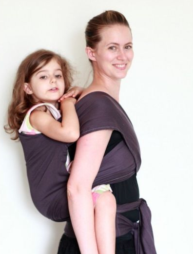 Kangura portanadons Maxi-tai Ling Ling d'amour Prune