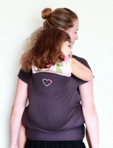 Kangura portanadons Maxi-tai Ling Ling d'amour Prune