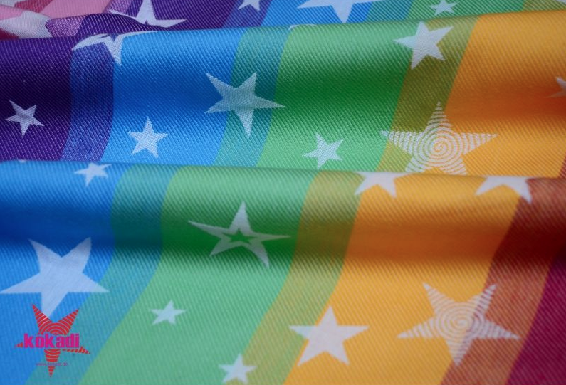 Kangura portabebés Fular portabebé Kokadi Rainbow Stars