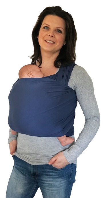 Kangura portabebés Fular portabebé SmallVips Bambú Jeansblue