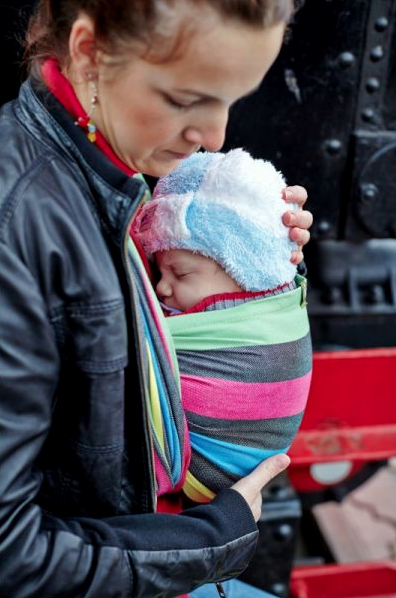 Kangura portabebés Fular Portabebé LennyLamb bambú Twilight