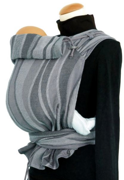 Kangura portabebés Portabebé mei tai DidyTay Waves Silver