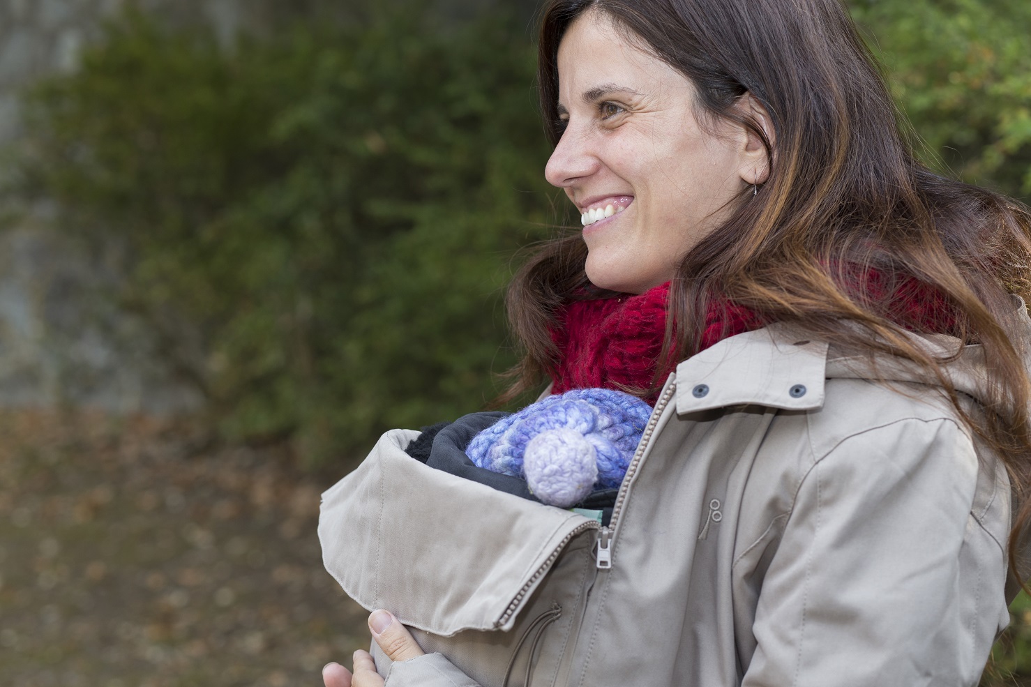 Kangura portabebés Abrigo de porteo Momawo 4 en 1 Camel