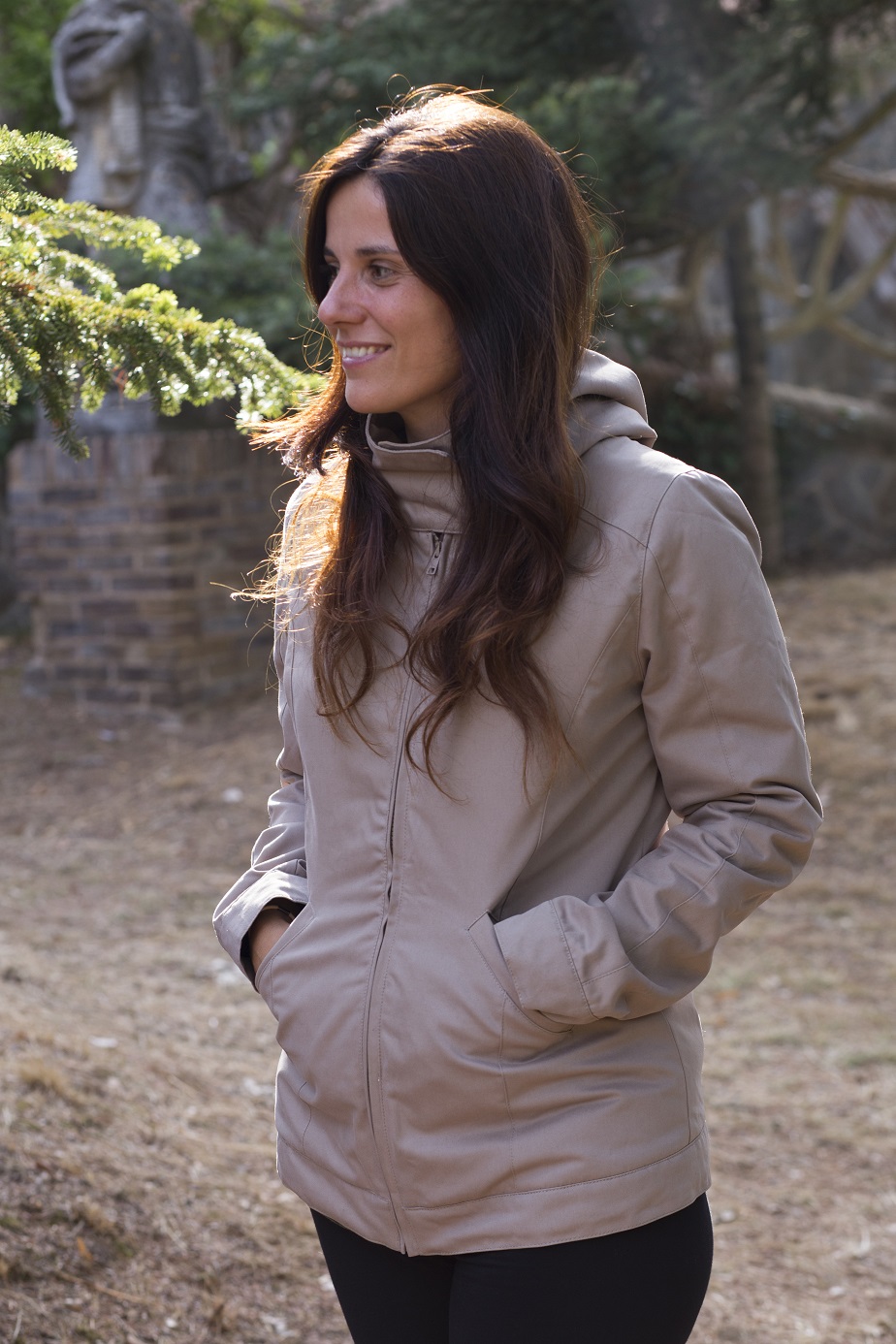 Kangura portabebés Abrigo de porteo Momawo 4 en 1 Camel