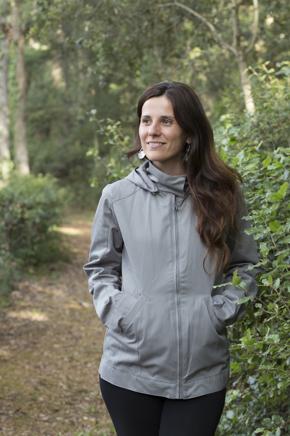 Kangura portabebés Chaqueta de porteo Momawo Light Gray