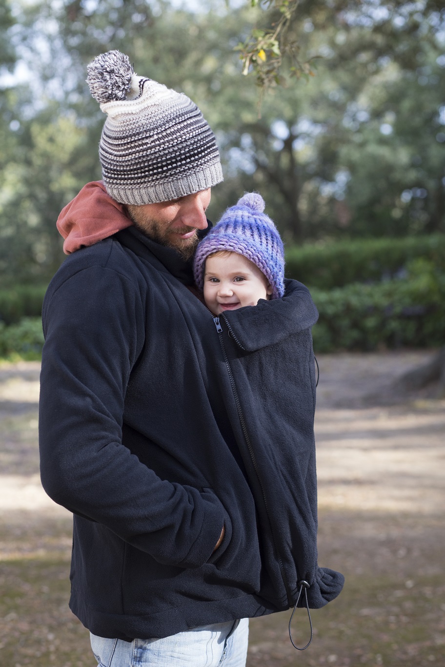 Kangura portabebés Momawo Polar Mom&Dad Black