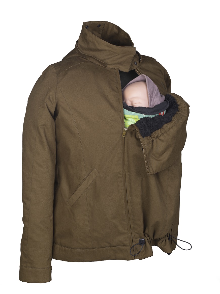 Kangura portabebés Abrigo de porteo Momawo 4 en 1 Khaki