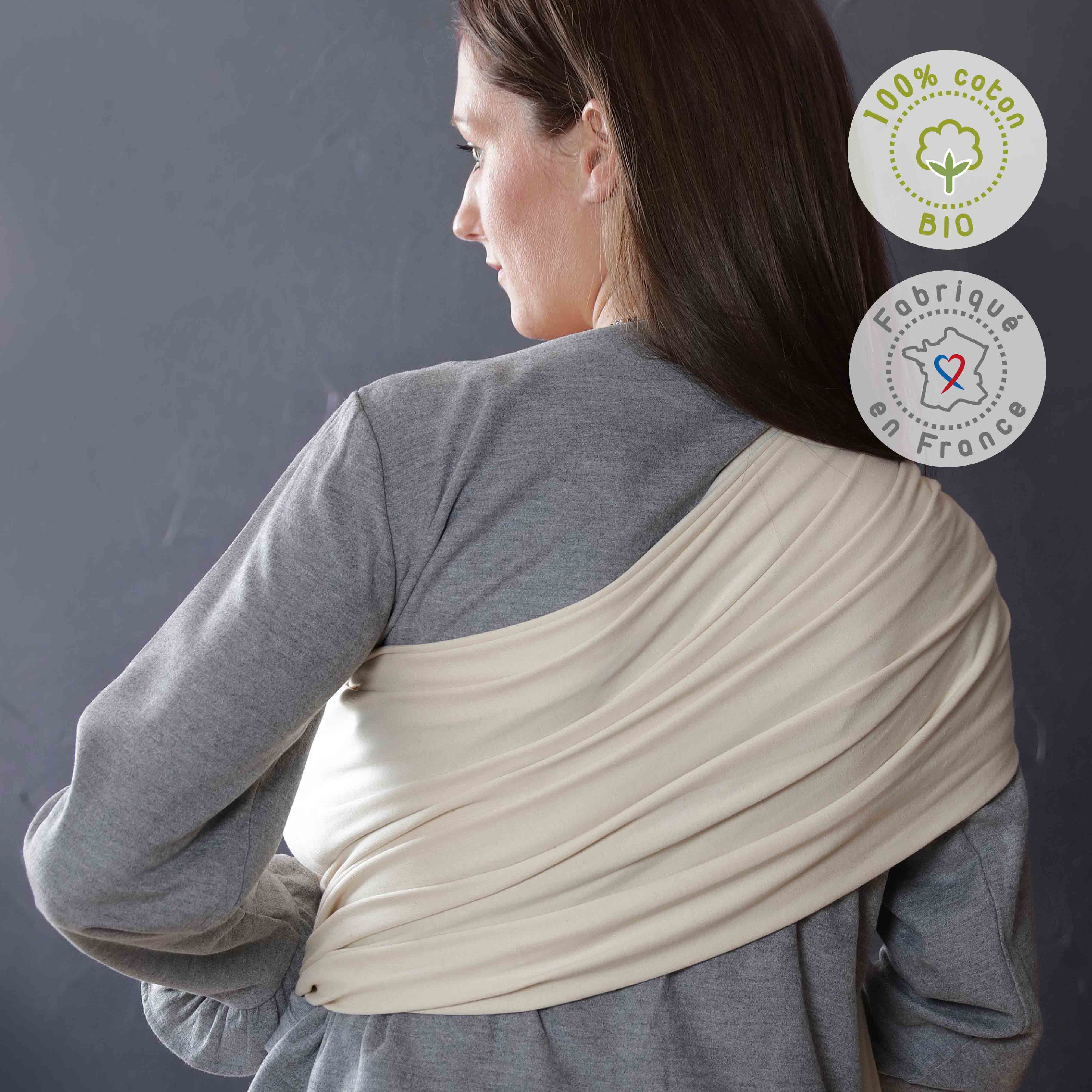 Kangura portanadons Bandolera portabebé Néobulle elàstica My Sling Ecru