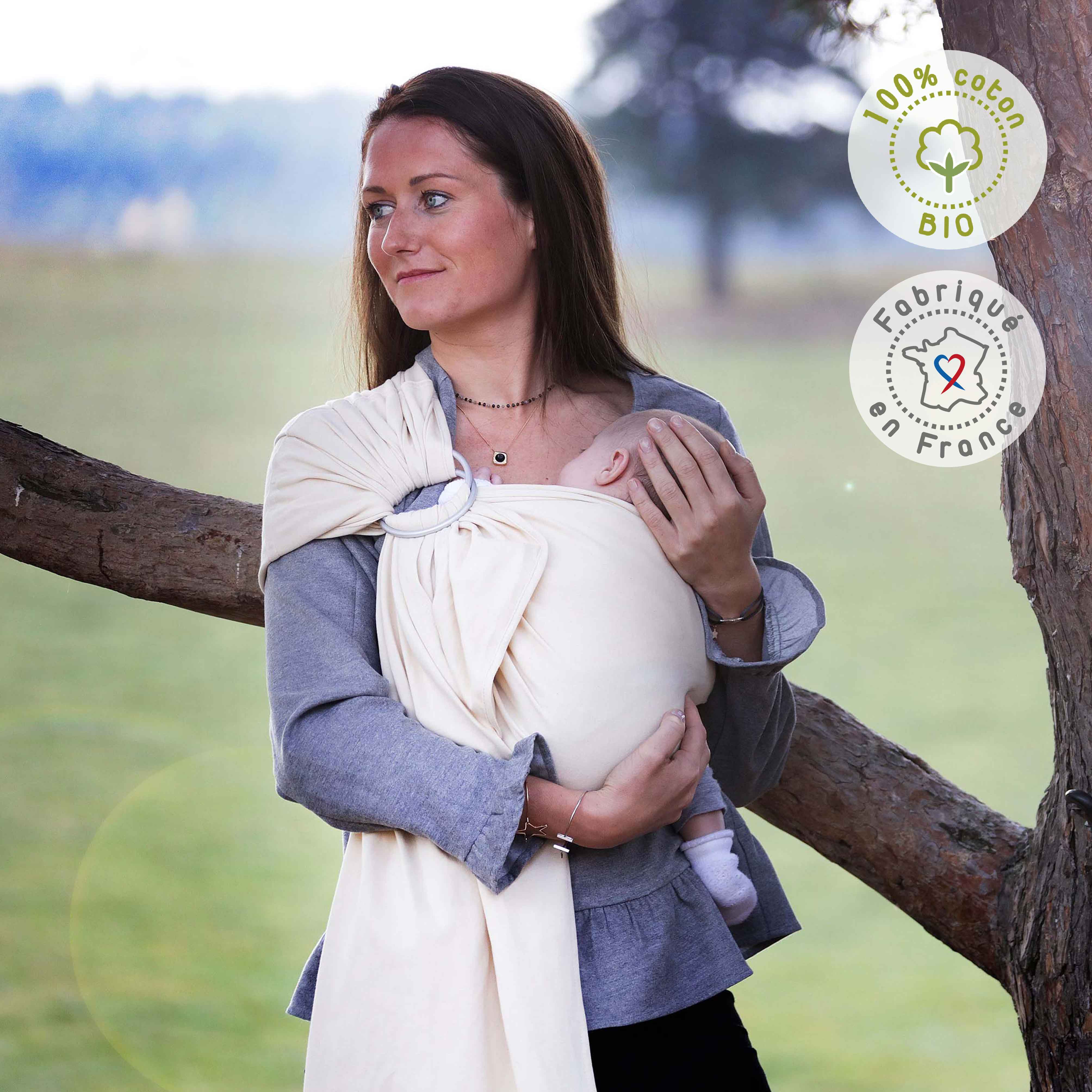 Kangura portanadons Bandolera portabebé Néobulle elàstica My Sling Ecru