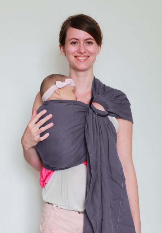 Kangura portabebés Bandolera portabebé Ling Ling d'amour Prune