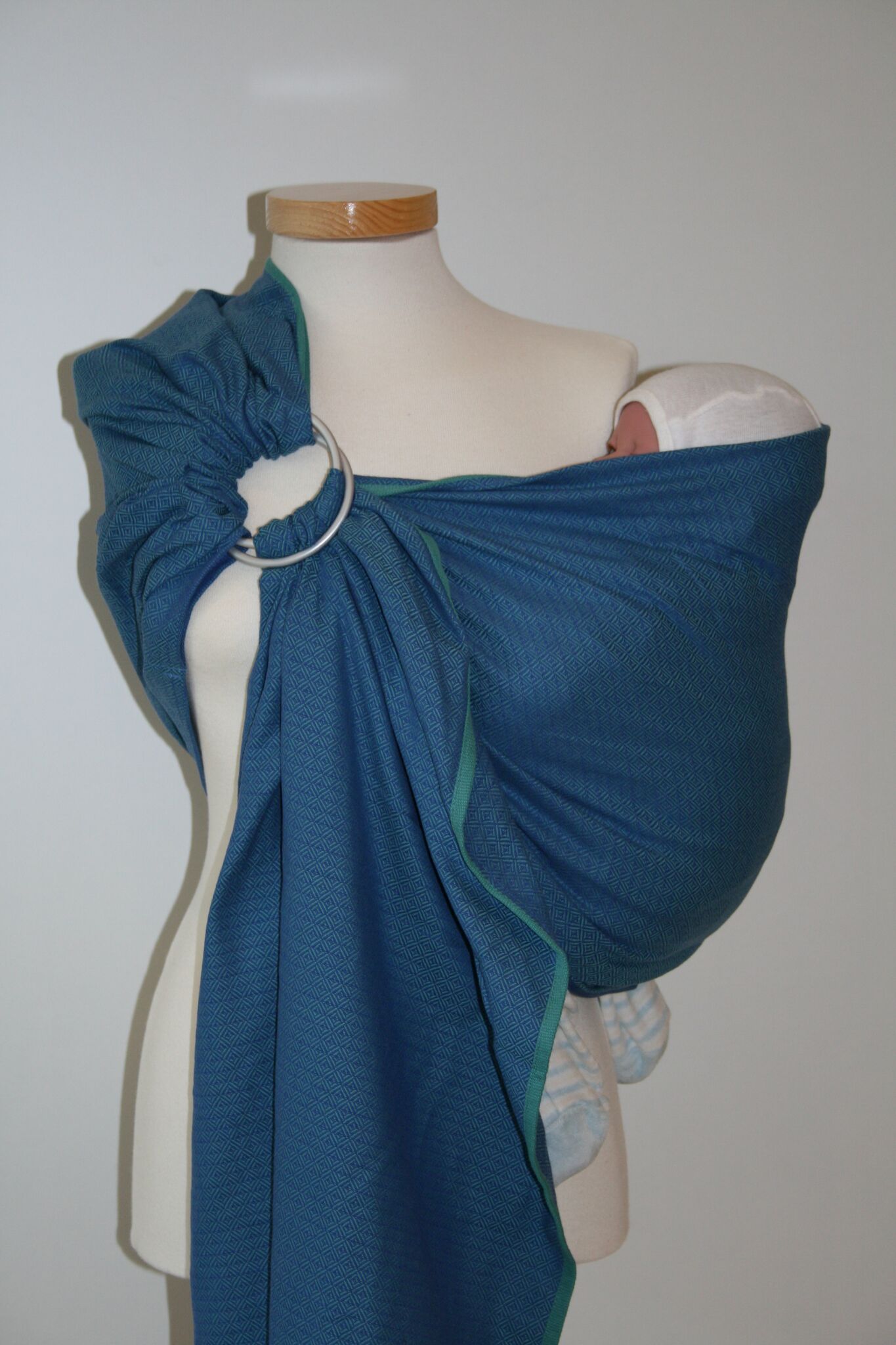 Kangura portabebés Bandolera portabebé Storchenwiege Leo Azul Turquesa