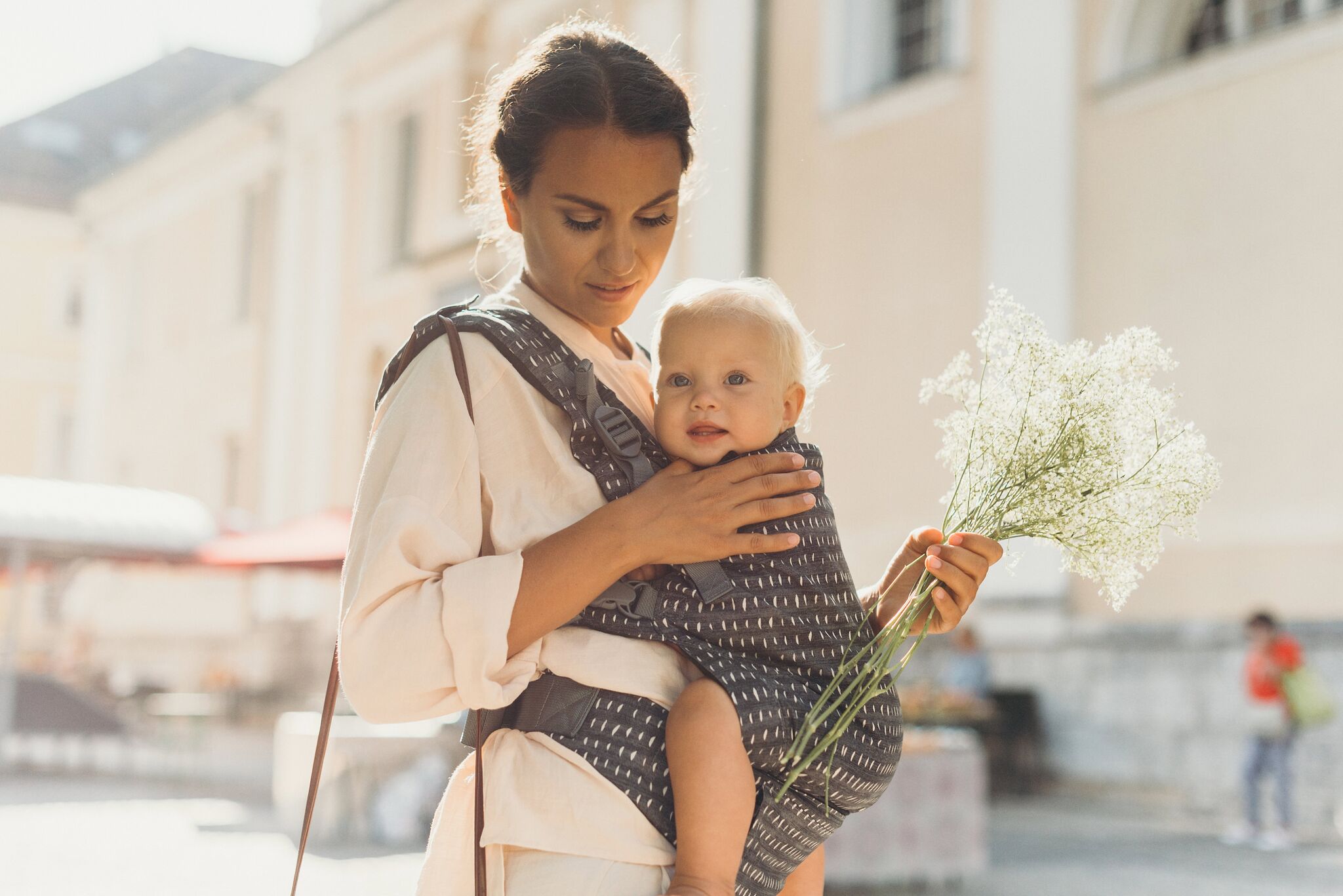 Kangura portabebés Mochila Evolutiva Portabebé Boba X Denim Rain