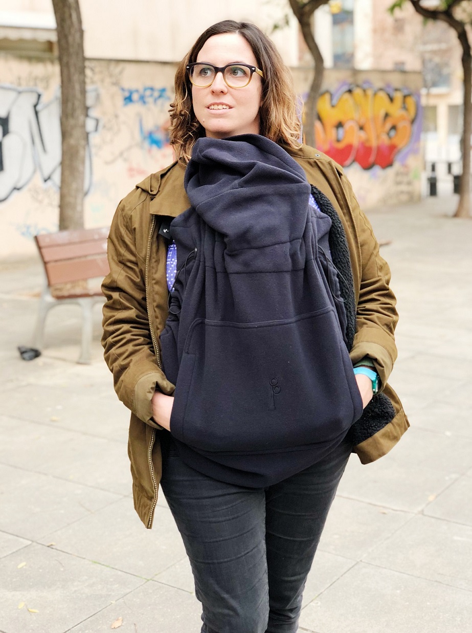 Kangura portabebés Cobertor de porteo polar Momawo Black