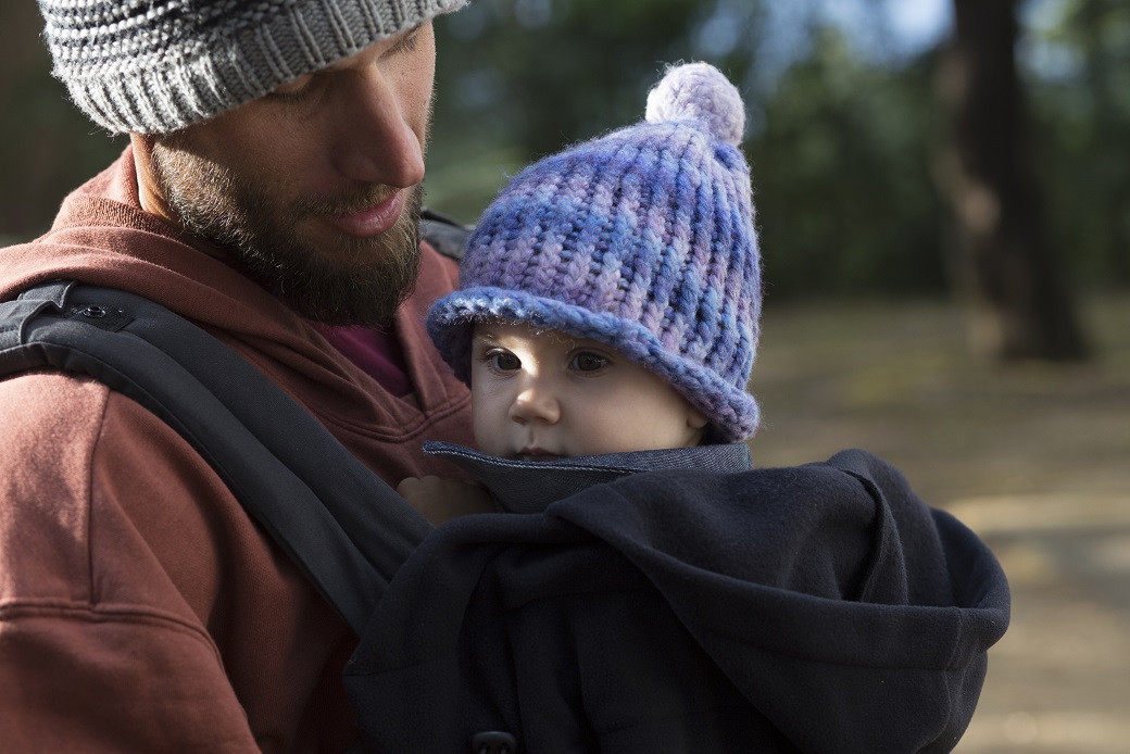 Kangura portabebés Cobertor de porteo polar Momawo Black