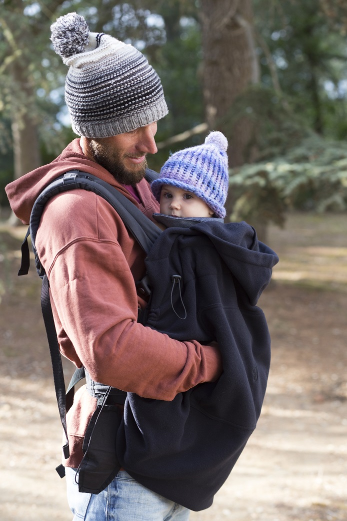 Kangura portabebés Cobertor de porteo polar Momawo Black