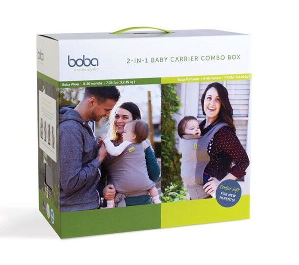 Kangura portanadons Boba Carrier 2 Combo Box Gray + Dusk