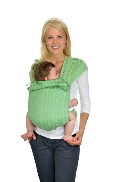 Kangura portabebés Portabebé mei tai Hop-Tye Darjeeling Green