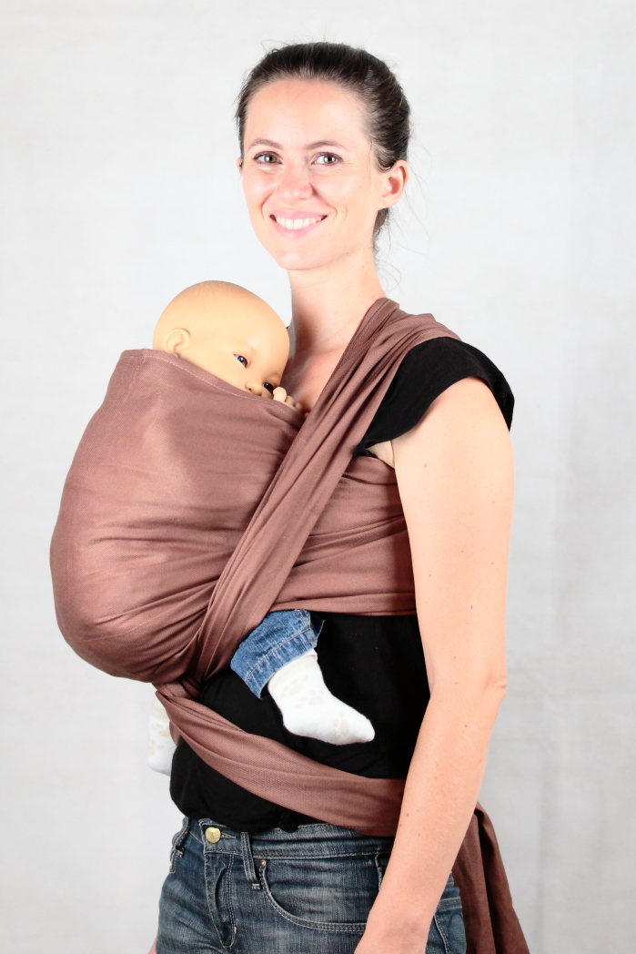 Kangura portanadons Fulard portanadons Ling Ling d'amour Chocolate