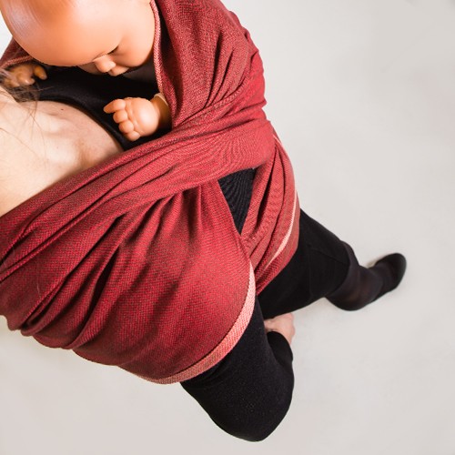 Kangura portabebés Fular portabebé Néobulle Rouge Velours