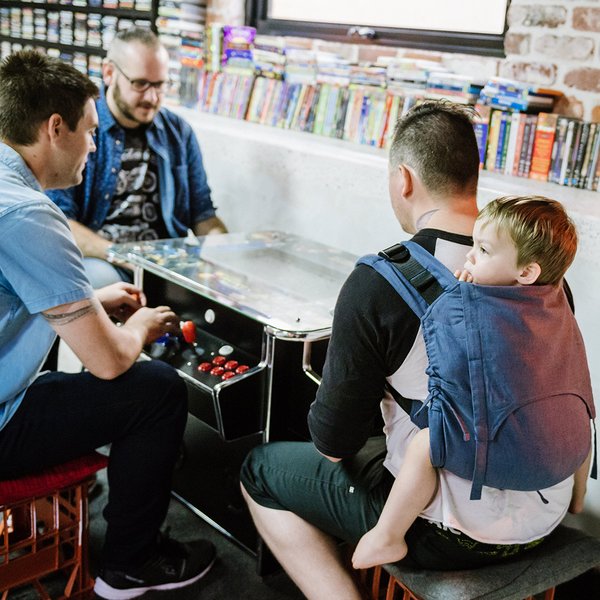 Kangura portabebés Onbuhimo Fidella Chevron Azul