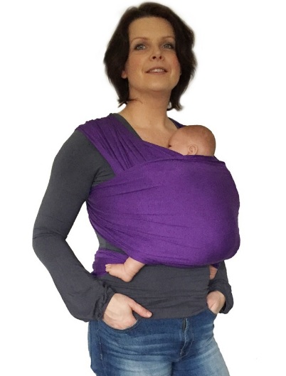 Kangura portabebés Fular portabebé SmallVips Bambú Púrpura