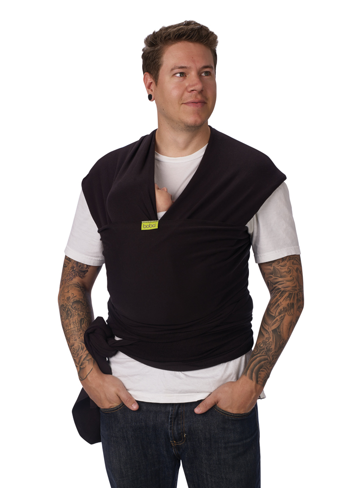 Kangura portabebés Fular elástico portabebé Boba Wrap Black