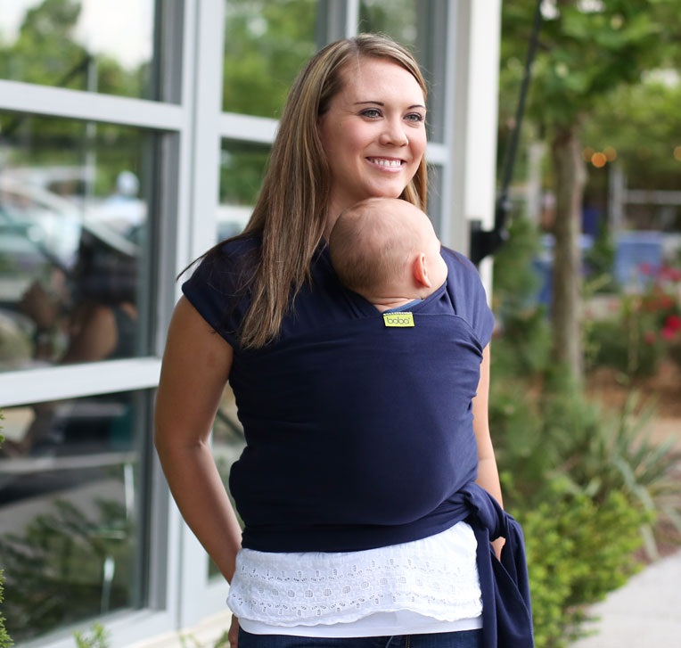 Kangura portabebés Fular elástico portabebé Boba Wrap Navy blue
