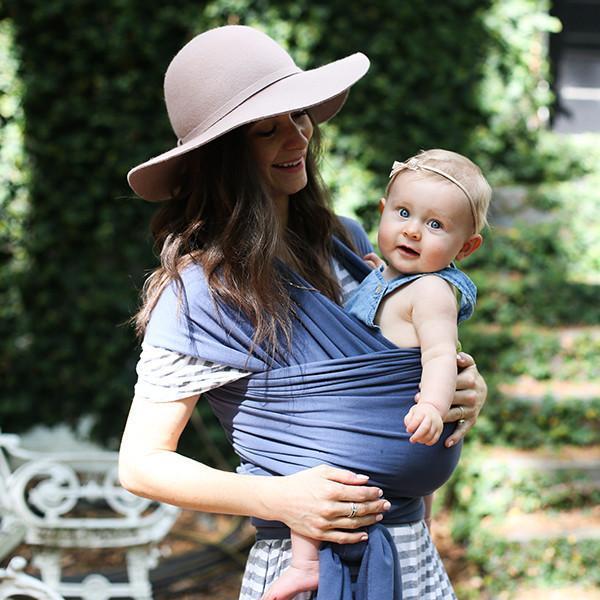 Kangura portabebés Fular elástico portabebé Boba Wrap Vintage Blue