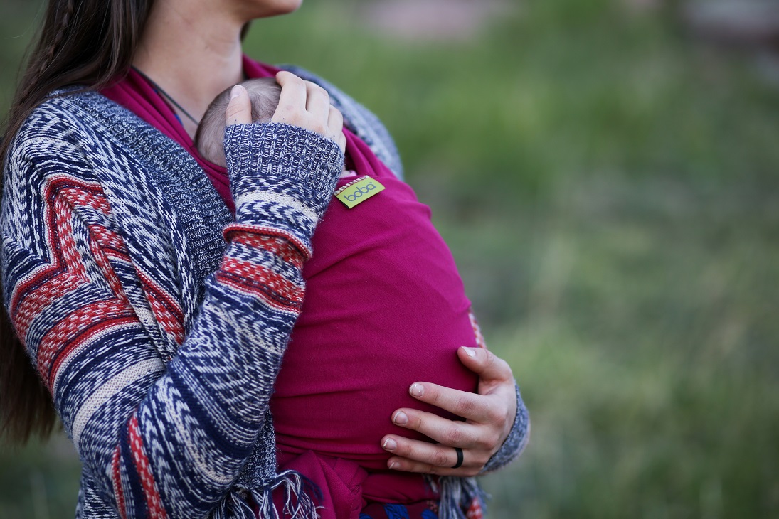 Kangura portabebés Fular elástico portabebé Boba Wrap Sangria