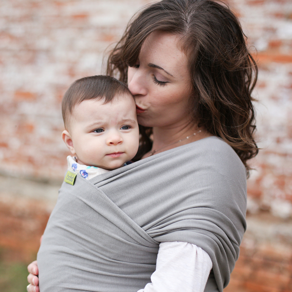 Kangura portabebés Fular elástico portabebé Boba Wrap Gray