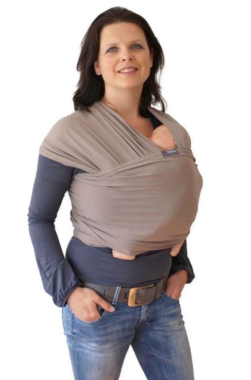 Kangura portabebés Fular portabebé SmallVips Bambú Taupe