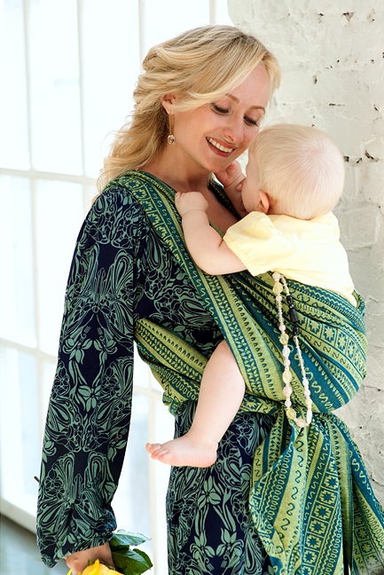 Kangura portabebés Fular portabebé Ellevill Zara Lemongrass