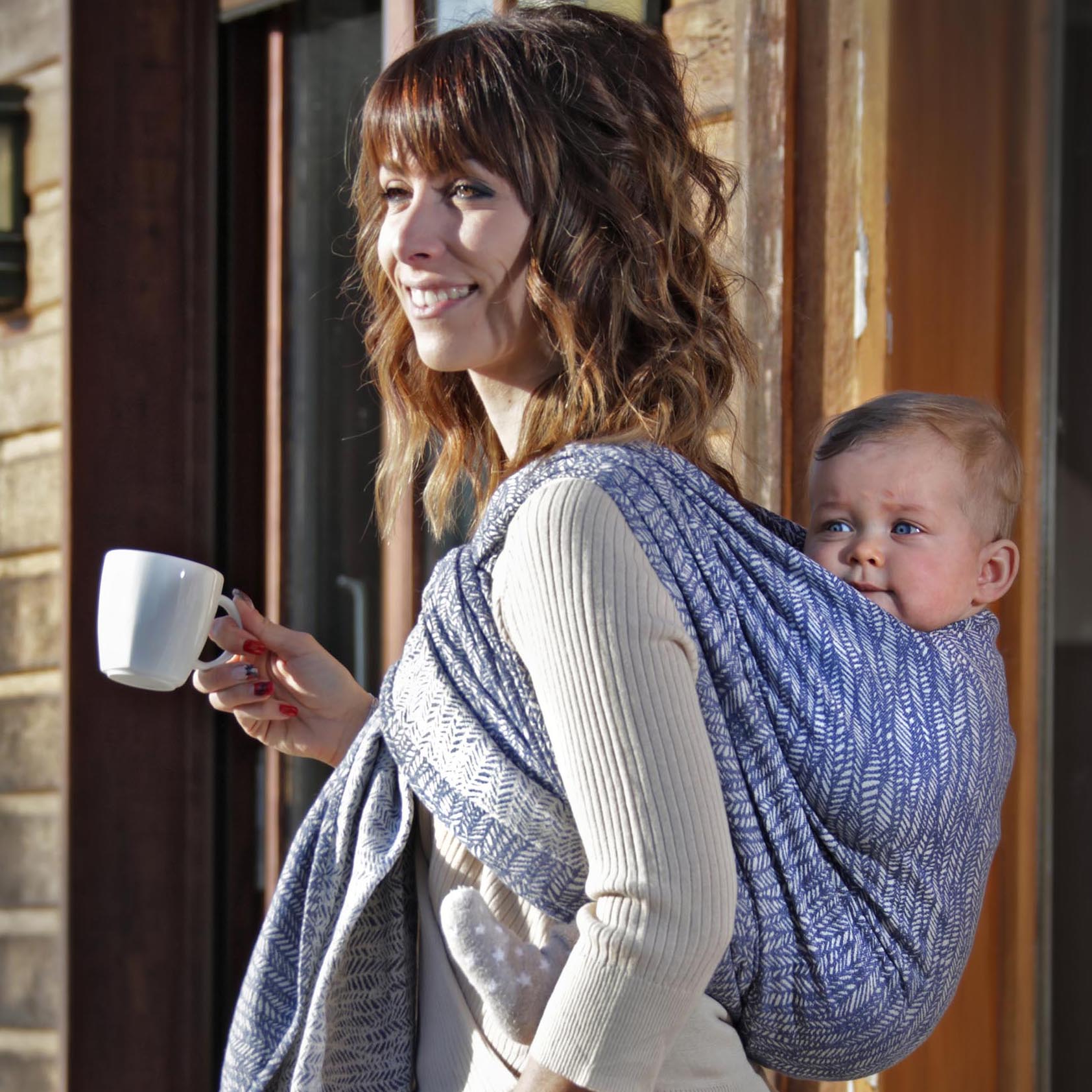 Kangura portabebés Fular portabebé Néobulle Jungle SeaCell Marino