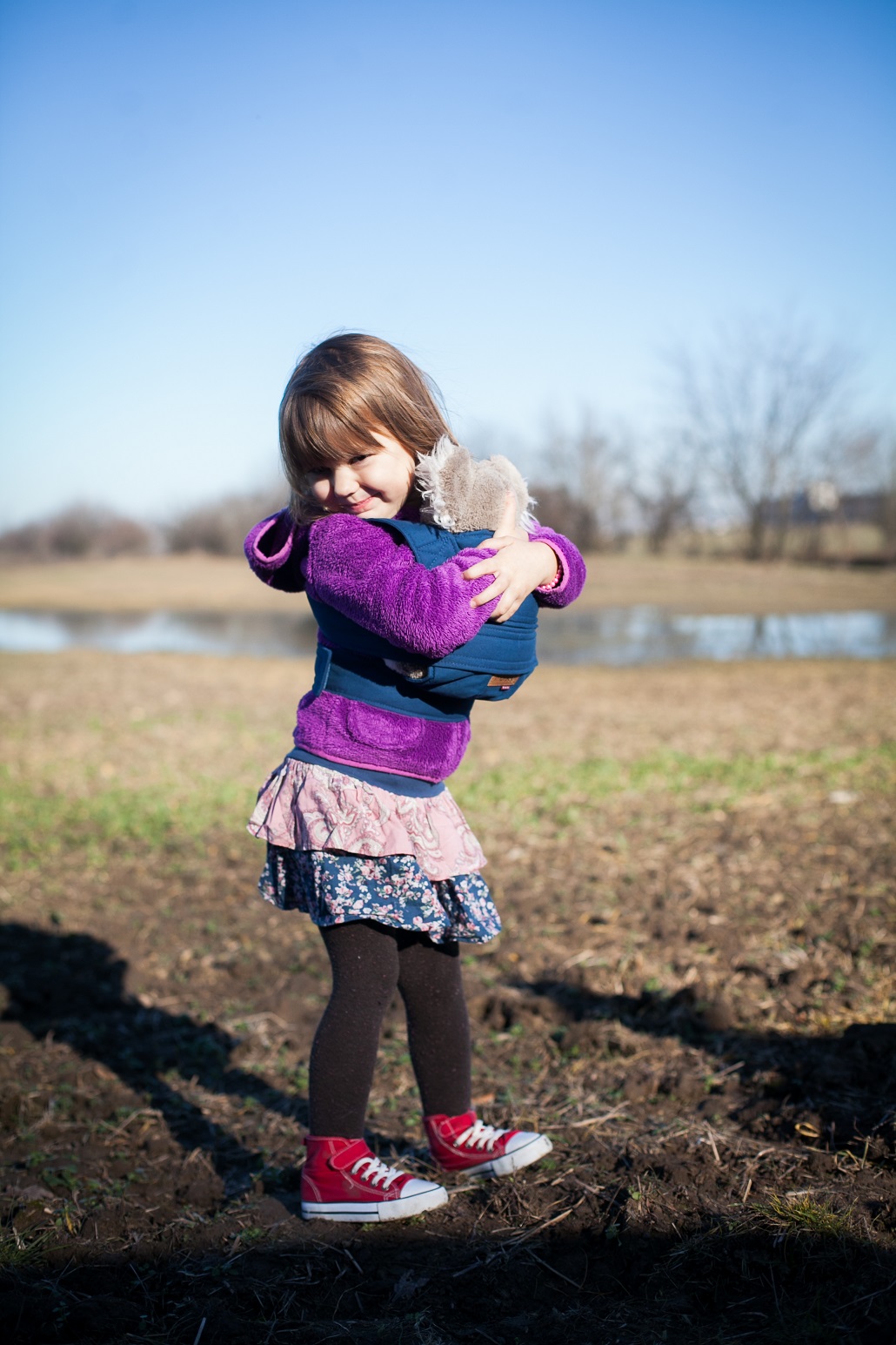 Kangura portabebés Mini Marsupi mochila de juguete Azul
