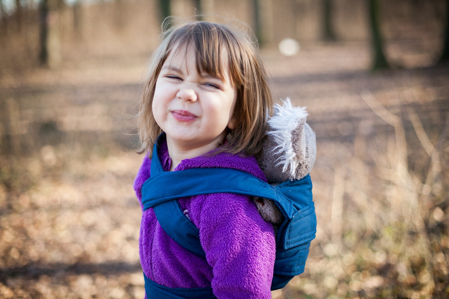 Kangura portabebés Mini Marsupi mochila de juguete Azul